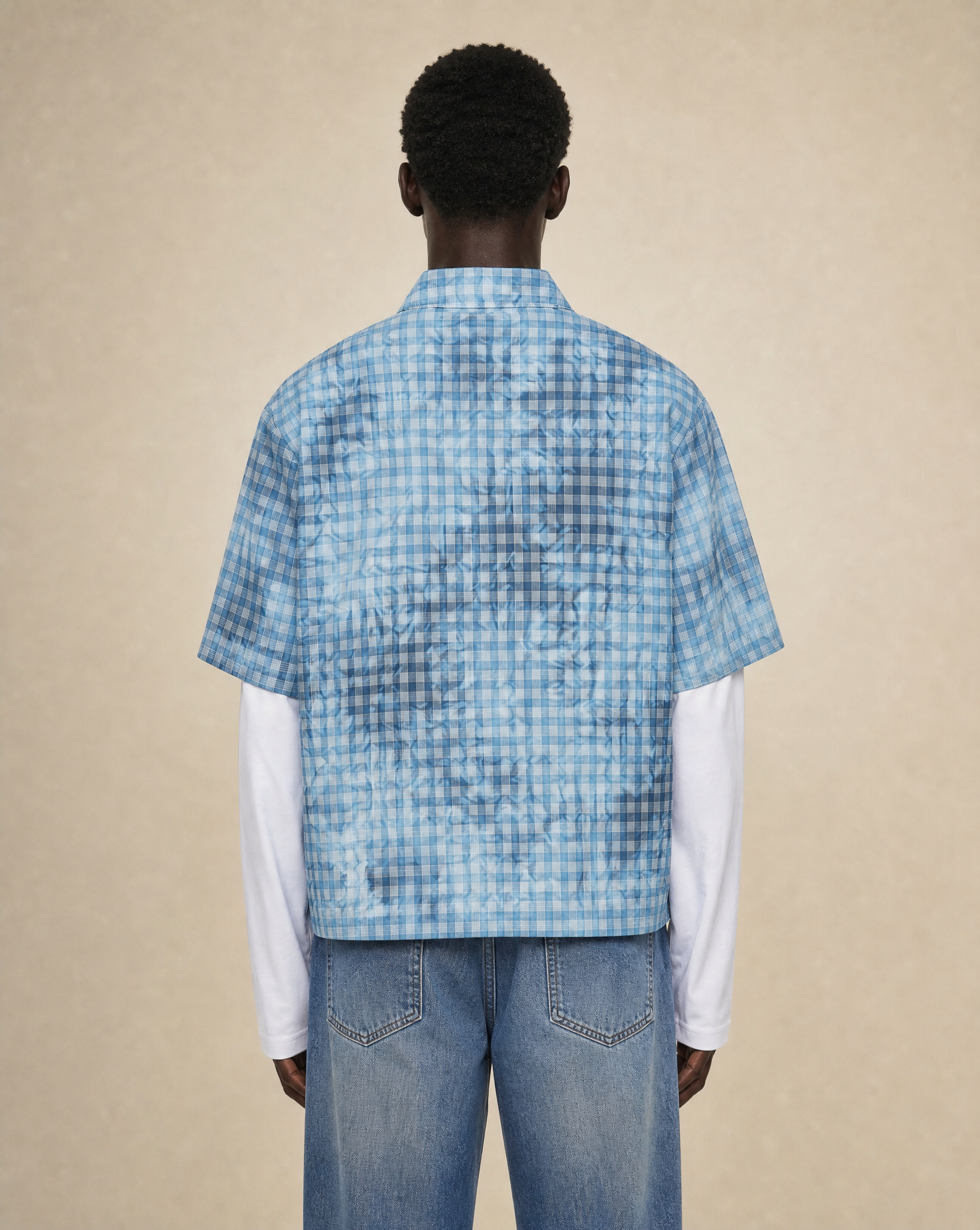 Blueprint Grid Overshirt