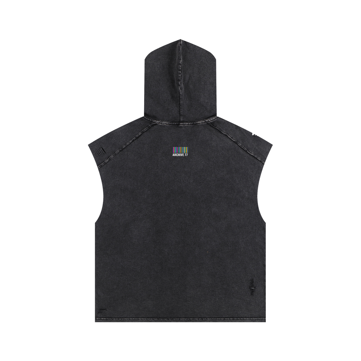 Vintage Washed Sleeveless Hoodie