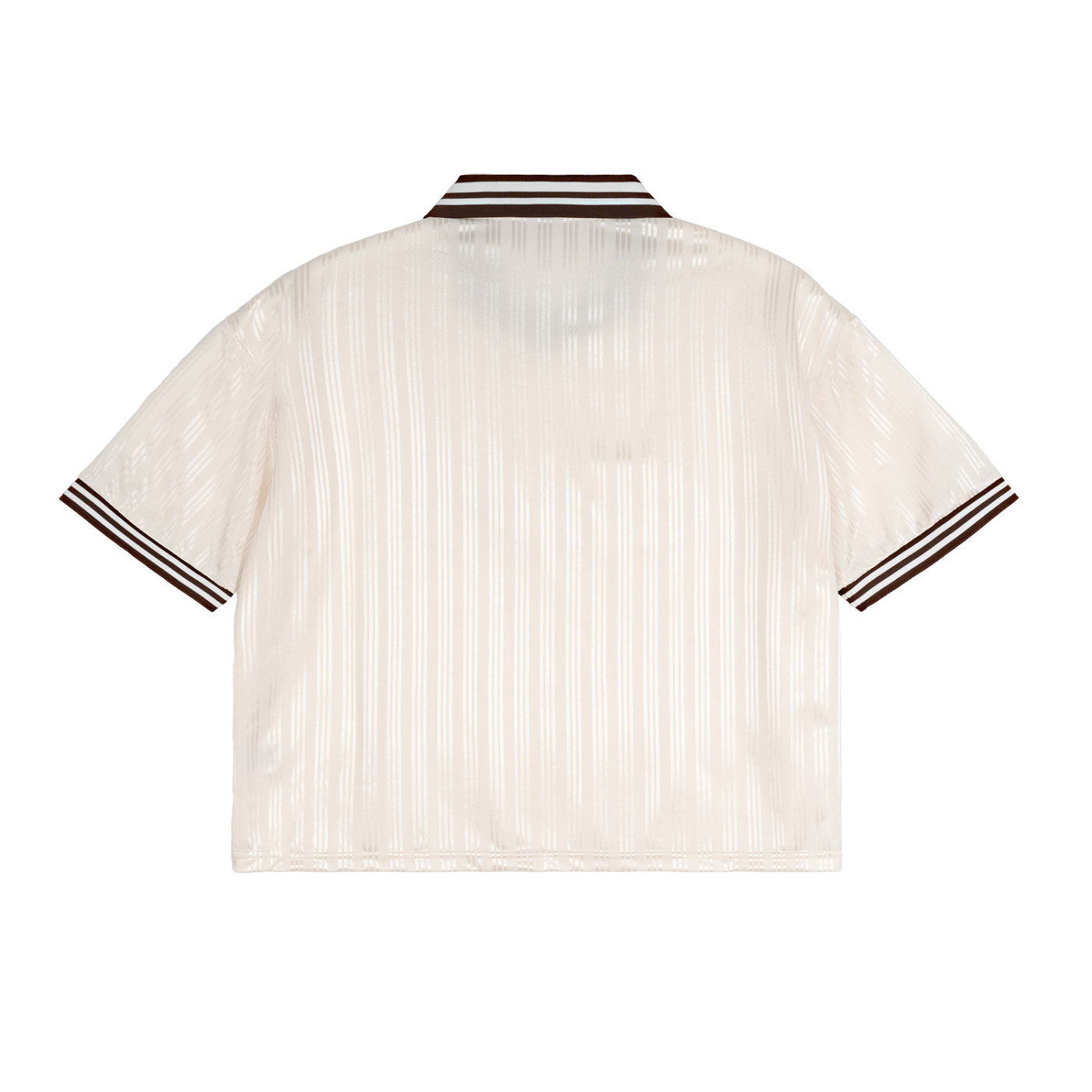 Contrast Stripes Polo Collar
