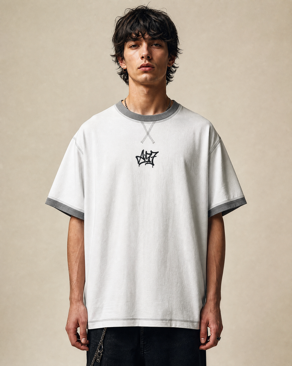 Contrast-Stitched Cotton T-Shirt