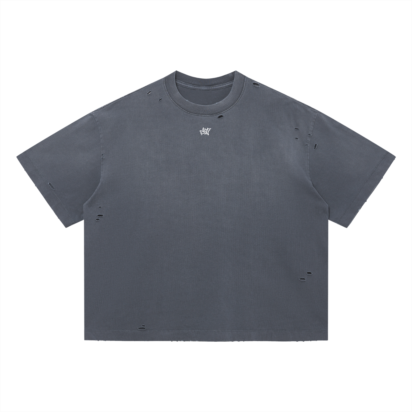 Vintage Hollowed Grey Oversized T-Shirt