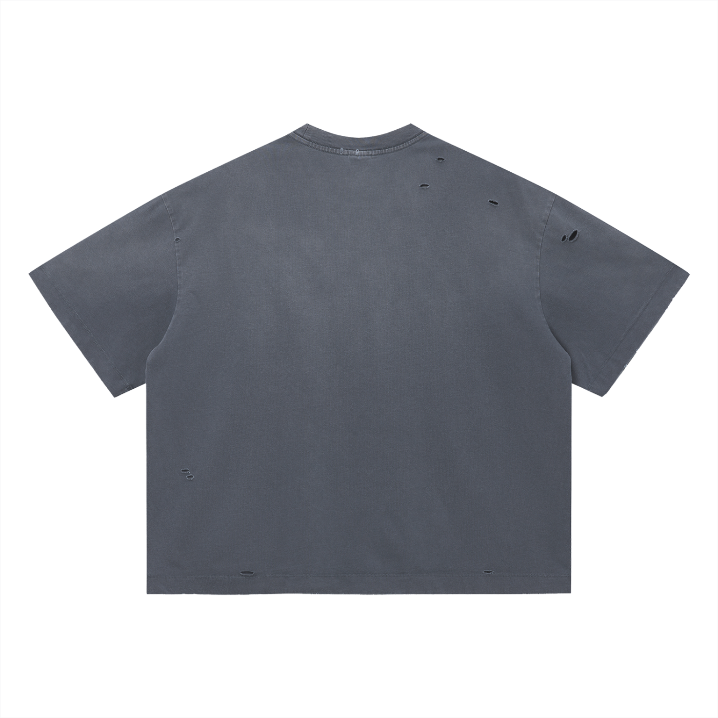 Vintage Hollowed Grey Oversized T-Shirt