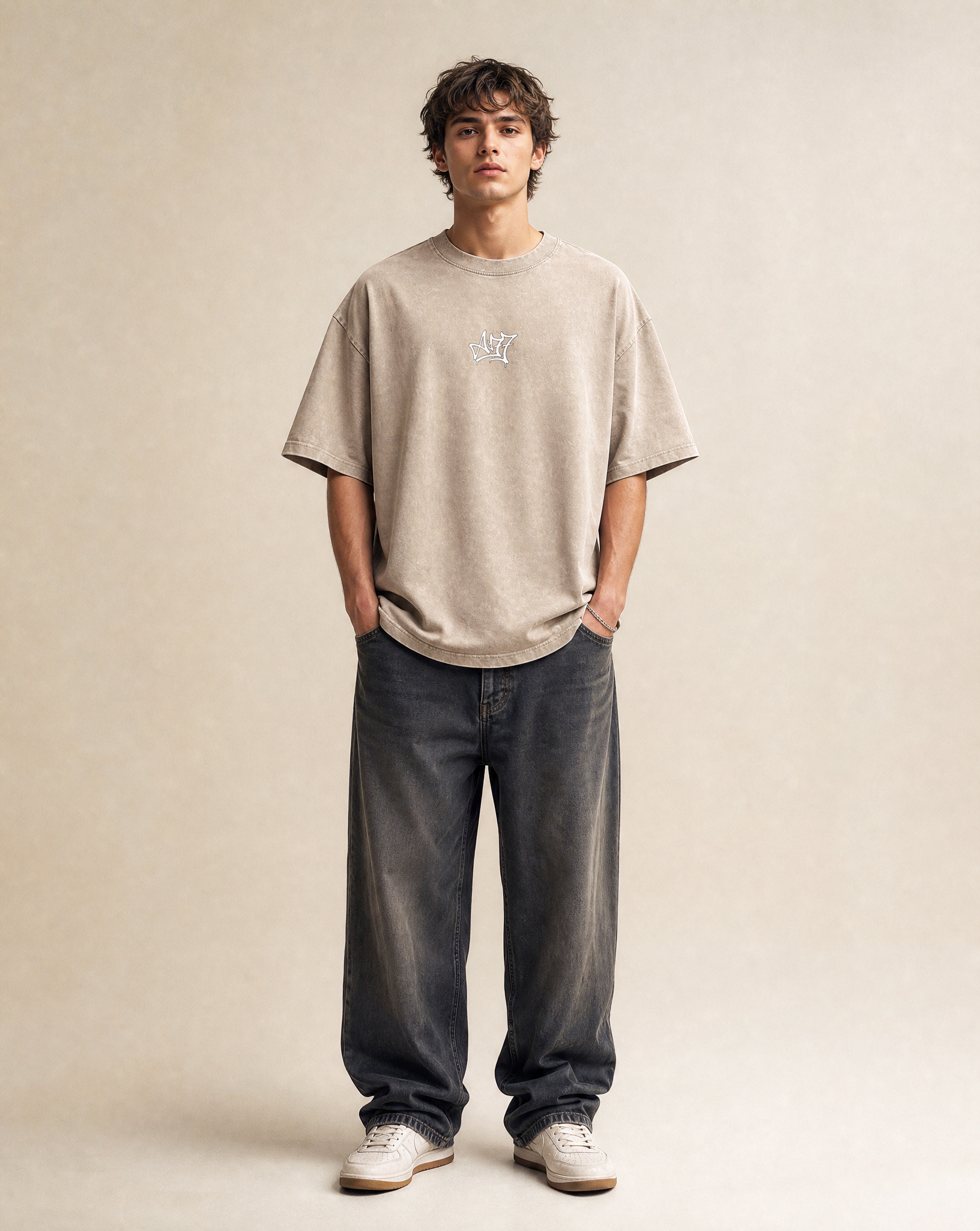 New-To-The-Archive Khaki Oversized T-Shirt