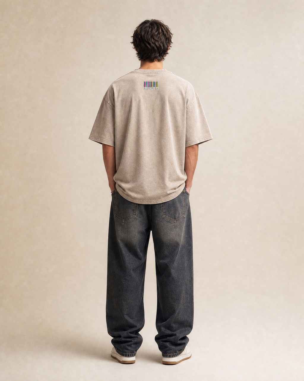 New-To-The-Archive Khaki Oversized T-Shirt
