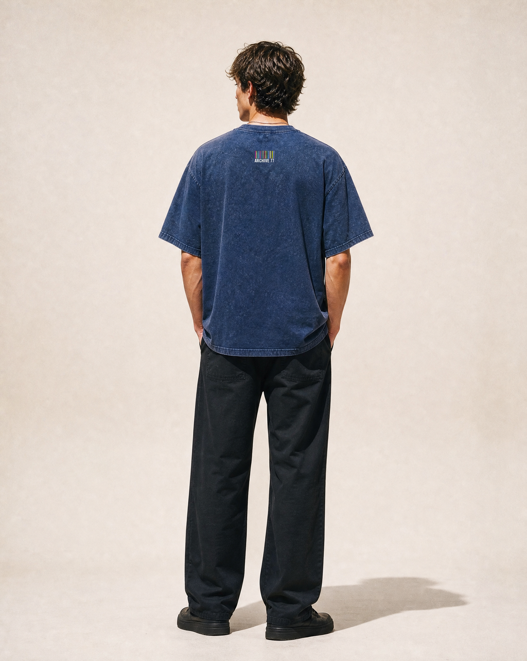 New-To-The-Archive Blue Oversized T-Shirt