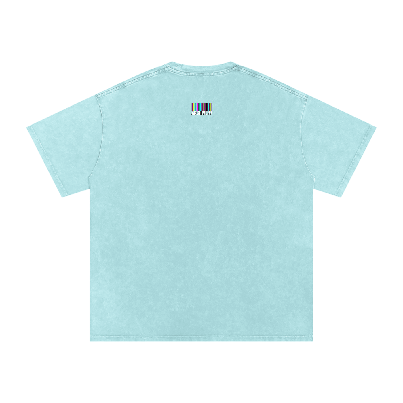New-To-The-Archive Cyan Oversized T-Shirt