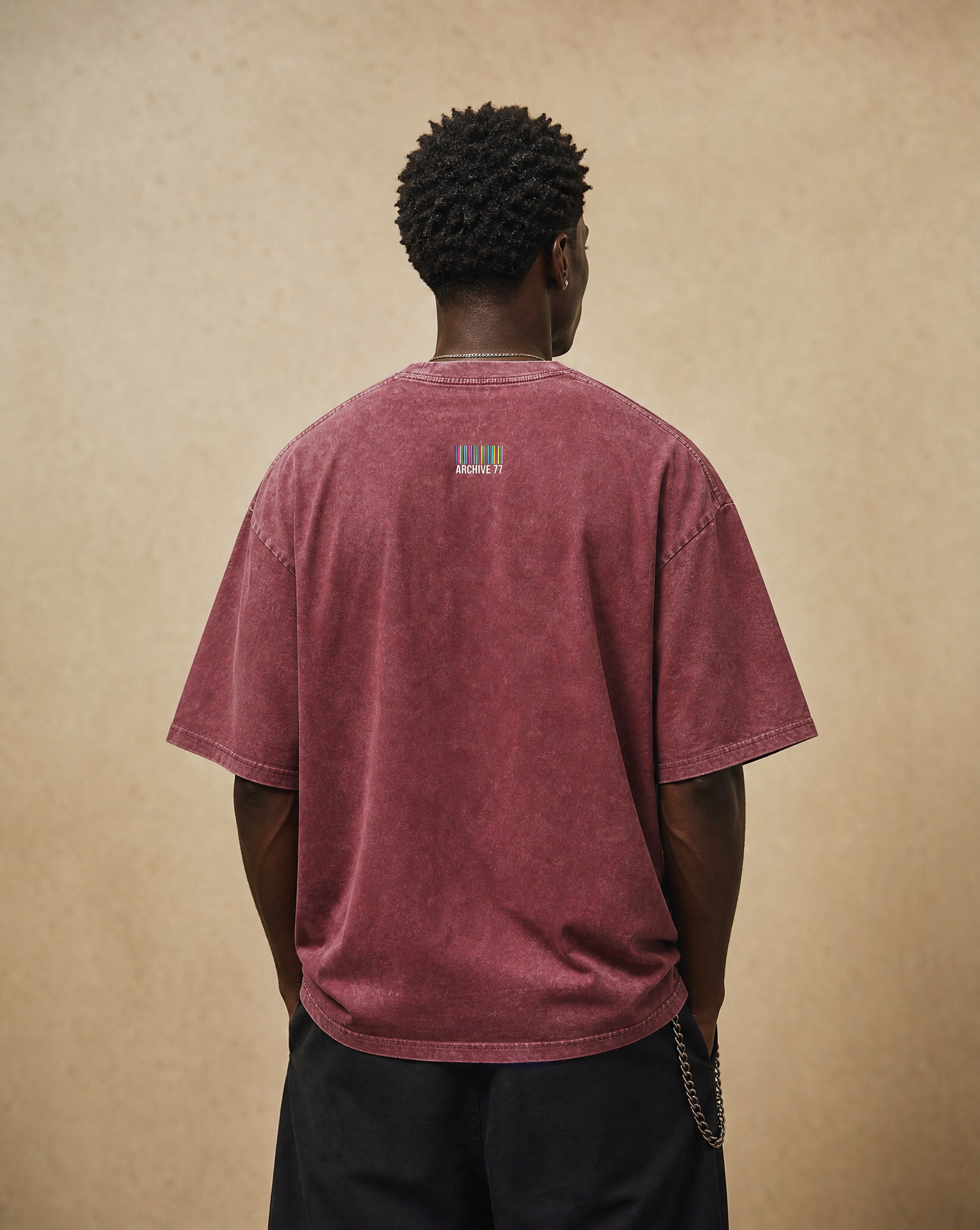 New-To-The-Archive Red Oversized T-Shirt