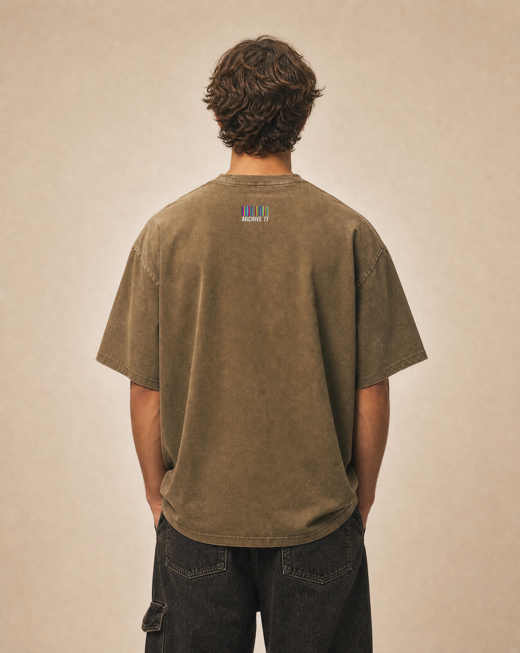 New-To-The-Archive Brown Oversized T-Shirt