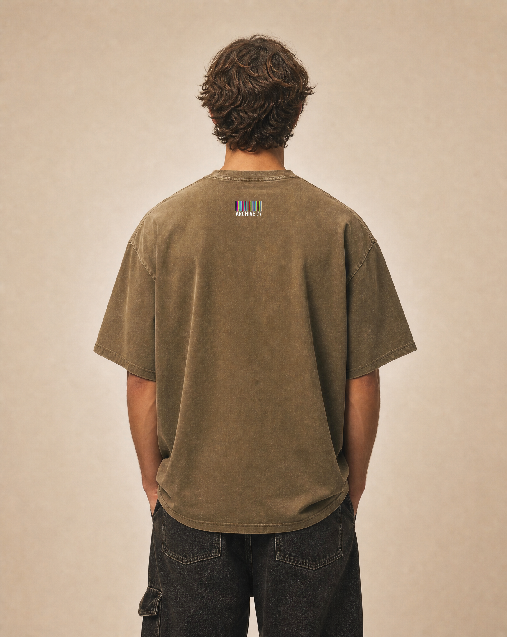 New-To-The-Archive Brown Oversized T-Shirt