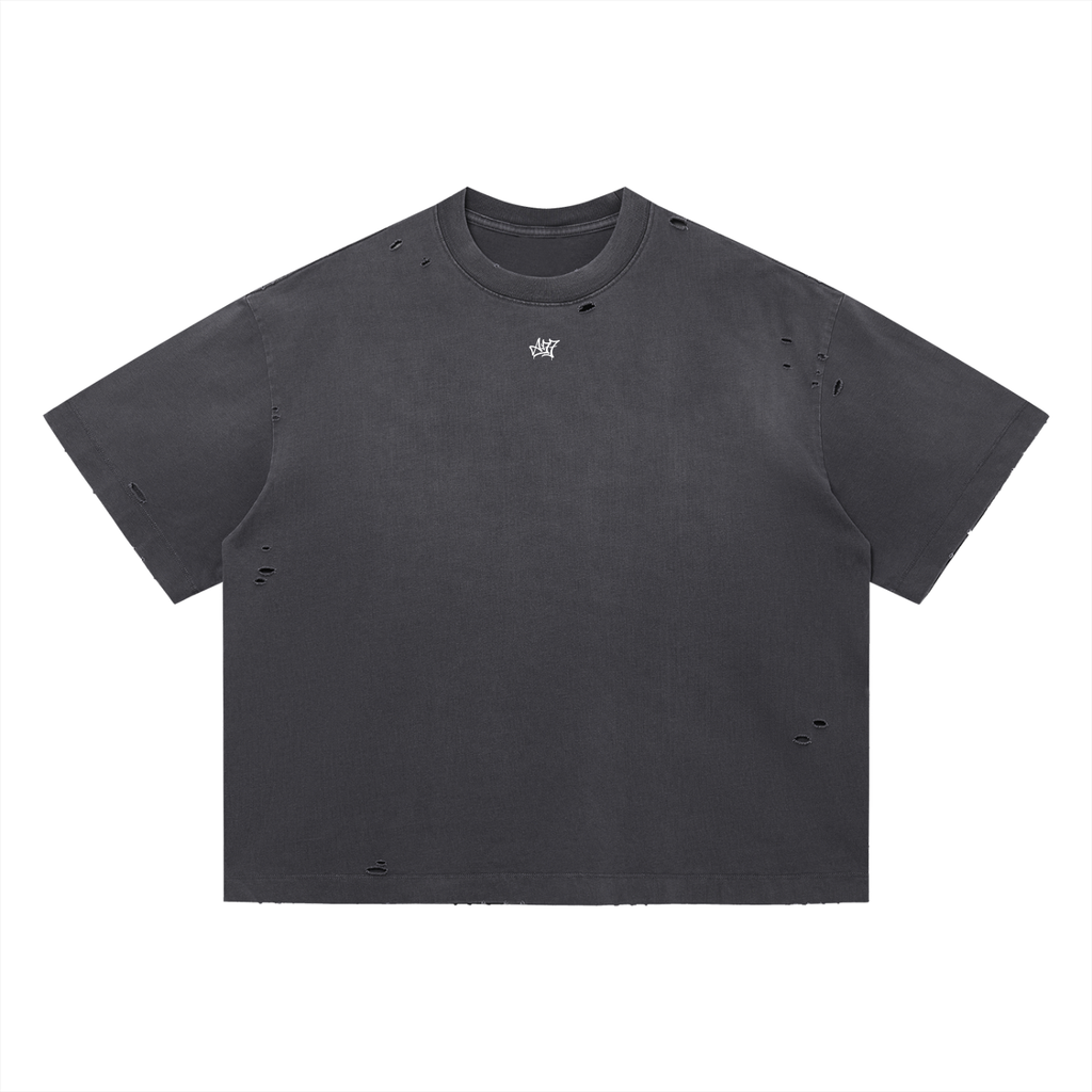 Vintage Hollowed Black Oversized T-Shirt