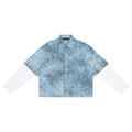 Blueprint Grid Overshirt