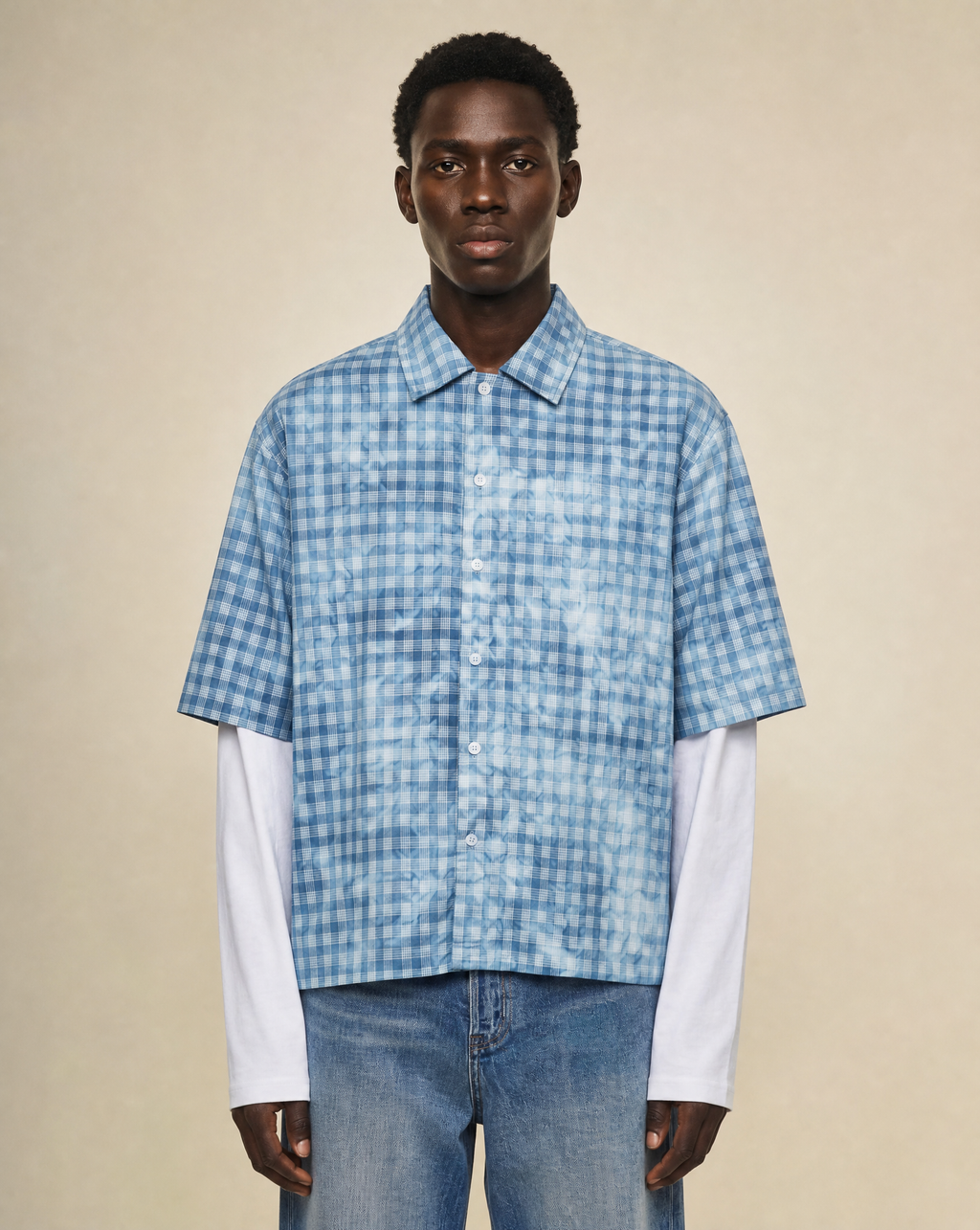 Blueprint Grid Overshirt