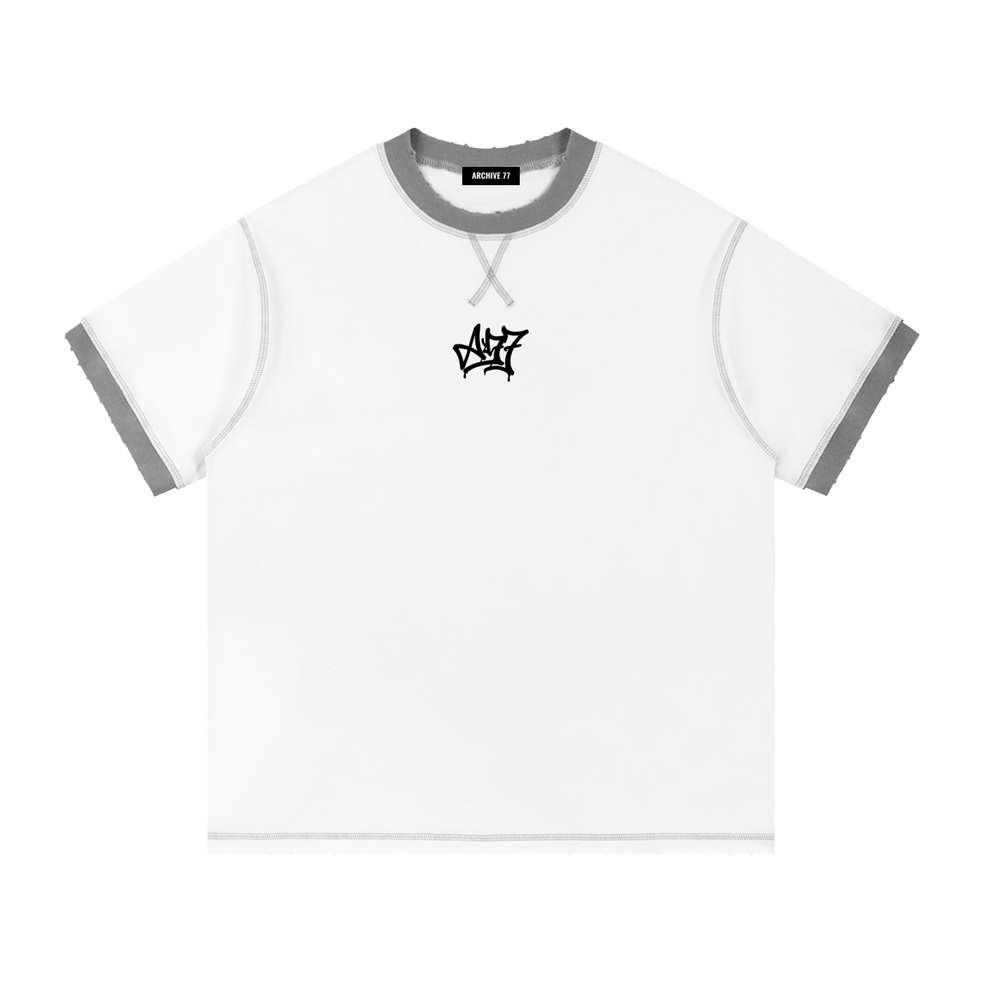 Contrast-Stitched Cotton T-Shirt