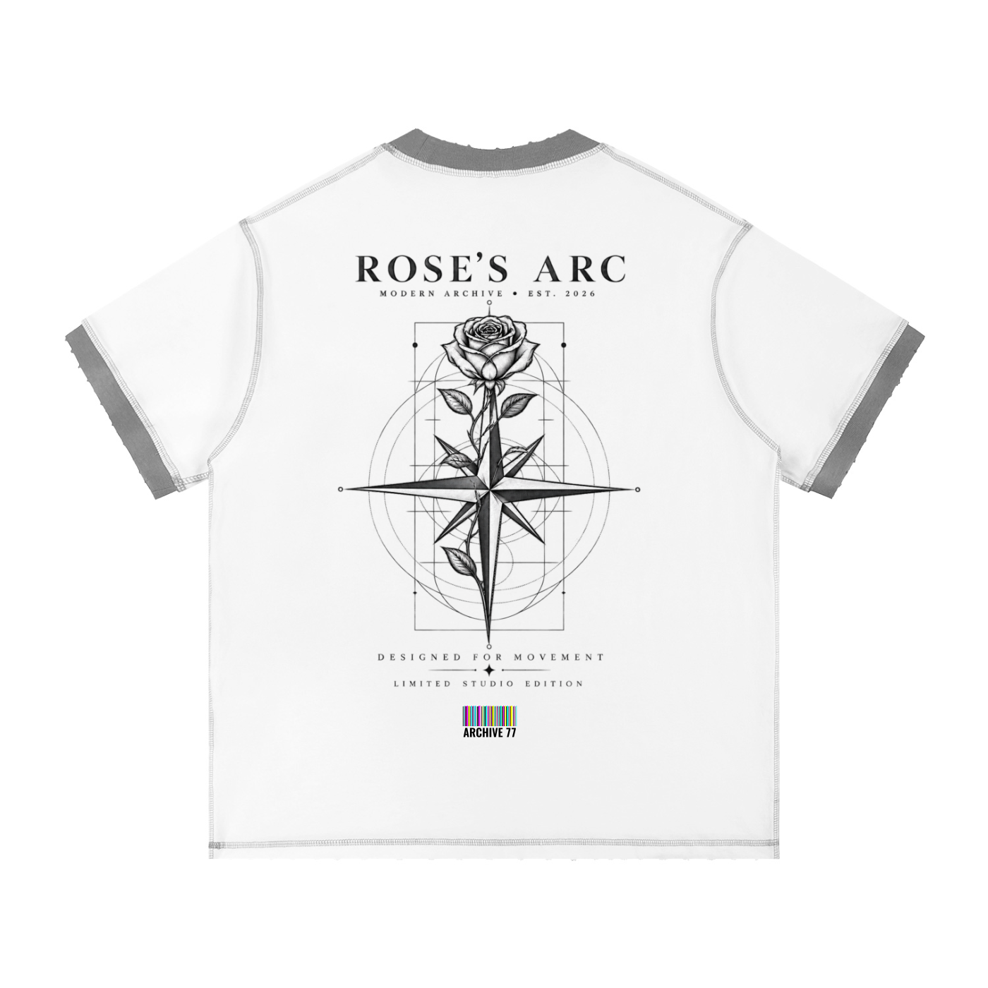 Contrast-Stitched Cotton T-Shirt